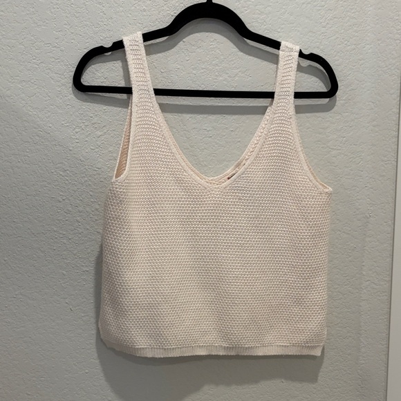 Marine Layer Finley Sweater Tank White Size Medium - Picture 7 of 8